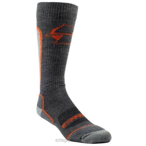 Accessories AU Crispi Manti Lightweight Mid-Calf Socks Charcoal F6F235