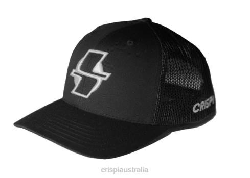 Apparel AU Crispi Hat-Black Black/White Logo F6F238