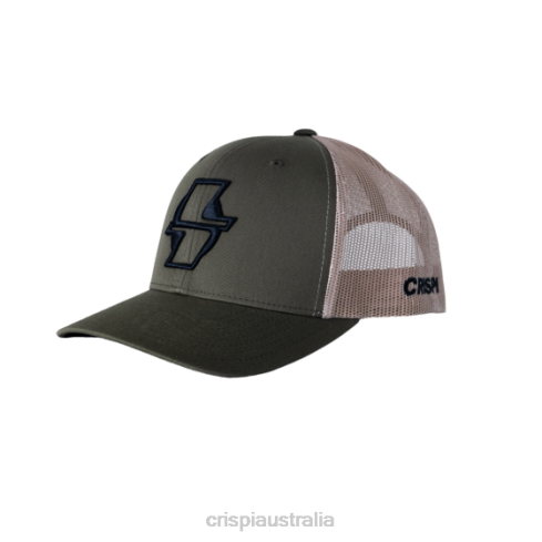 Apparel AU Crispi Yupoong Snap-back Hat Moss/Khaki Black F6F246